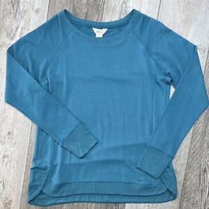 Danskin | Long Sleeve Tulip Hem Crew Neck Teak Teal Top *NWOT
